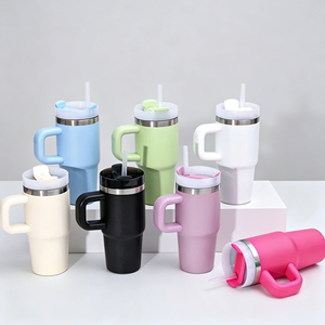 Termo de Acero Inoxidable de Doble Pared con Aislamiento al Vacío, Personalizado con Logotipo, para Todas las Edades, 14 oz de Gran Capacidad, con Asa - Product Image 1