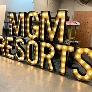 Custom large LED letter light bulbs for indoor and outdoor <b>decorative</b> <b>lighting</b>, suitable for wedding parties and birthday partie - Product Image 1