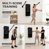 Équipement de fitness multifonctionnel, salle de sport intelligente à domicile avec poids dynamiques, entraîneur personnel