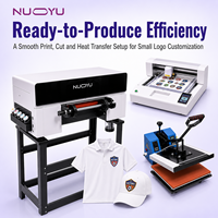 Impresora Profesional de Etiquetas de Ropa Digital 3D NY-A301 A3, Kit Completo con Troqueladora para Procesamiento de Logotipos de Marcas de Ropa