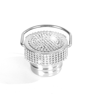 Wholesale Diamond Rhinestone Stainless Steel Double Wall Sport Vacuum <b>Flask</b> Handle Lid 12-24 Hours Thermal Insulation LED - Product Image 2