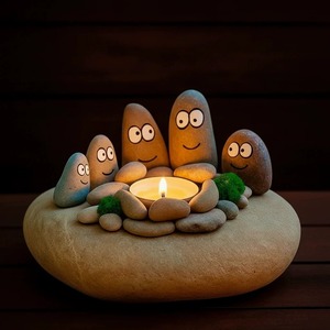 Portavelas de Resina con Diseño de Perro y Dibujos Animados - Soporte para Velas de Resina - Hecho a Mano, Personalizado, OEM, Venta al Por Mayor de Fábrica - Product Image 3