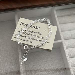 S925 शुद्ध चांदी कोरियन संस्करण फोनिक्स टेल जापानी कोरियन इन तूफान ने चांदी के गहने महिलाओं के ब्रेसलेट थोक - Product Image 3