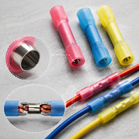 Kit de Conectores Termocontraíbles, Terminales de Cable Eléctrico Impermeables, Surtido de Conectores para Cableado Marino y Automotriz, 210 Piezas