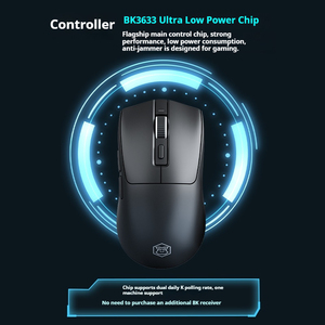 EWEADN M9 <span class=keywords><strong>Mouse</strong></span> Gaming Mini 26000 DPI ringan, nirkabel dengan Sensor 24G/kabel/tri-mode PAW3395 - Product Image 2