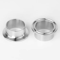 Adaptateur à trois clips JIEXIN en acier inoxydable 304 316L, bride de soudure, qualité alimentaire, basse pression, poli, anti-corrosion