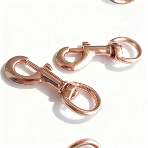 Rose Gold Plated Zinc Swivel Snap <b>Hook</b> - Product Image 4