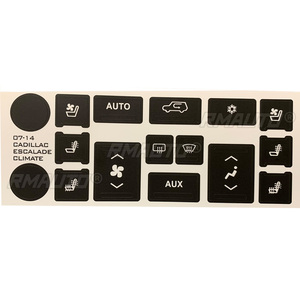 Nuevas pegatinas de reparación para botones de control de clima/aire acondicionado de coche para Cadillac Escalade 2007 2008 2009 2010-2014 - Product Image 2