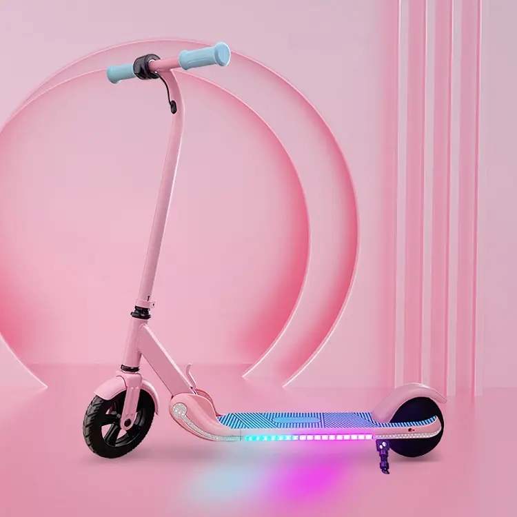Rivate-patinete eléctrico para niños de 6 a 12 años, scooter de Seguridad de 7 pulgadas, 2023