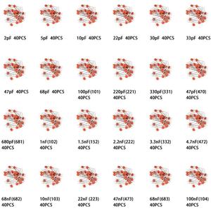 Componente eletrônico Mega Kit Variedade, Capacitores, Resistores, LED, Transistores, Diodos, 1n270 germânio, DC Jacks, opamp, PCB - Product Image 6