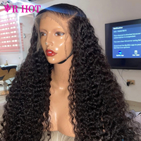 Perruque de cheveux naturels vietnamiens bruts de 40 pouces de long, ondulations profondes, densité 250%, perruque de cheveux humains bouclés birmans, perruques de cheveux indiens vierges ultra-lisses