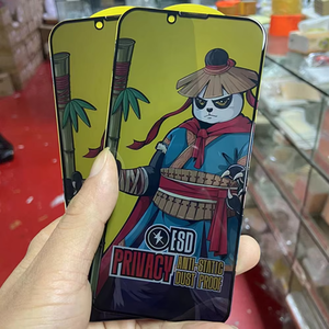 Chống gián điệp ESD Tempered Glass sự riêng tư bảo vệ màn hình cho iPhone 16 Pro Max 17 Air Redmi 12c 13C 10c lưu ý 12 13 Pro Panda Glass - Product Image 1