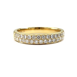 Mignon belle 14K or jaune massif de la Chine conception de mariée éternité bague de fiançailles bague de mariage pour les femmes vraies fêtes classiques - Product Image 1