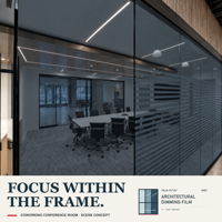 Film architectural pour fenêtres, solution céramique pour bâtiments commerciaux, bureaux, hôtels et façades vitrées