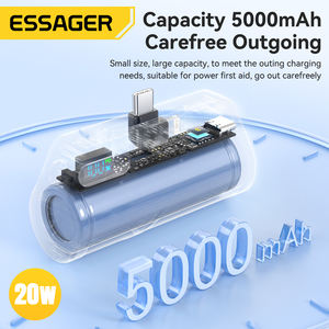 Chargeur portable pour téléphone portable <span class=keywords><strong>ESSAGER</strong></span> QH-185 5000 mAh, mini batterie externe 5000 mAh, charge rapide, type C - Product Image 2