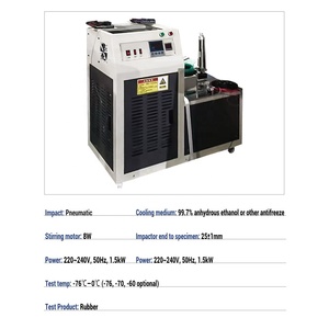 Cao su lạnh giòn thử nghiệm máy chính xác-Nhiệt độ cao su thử nghiệm cao su nhiệt độ thấp giòn Tester - Product Image 4