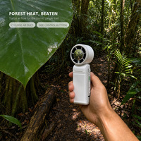 Mini ventilateur portable 3000 mAh, trois niveaux de réglage, surface élégante, profil fiable pour bancs de réparation et programmes de conteneurs