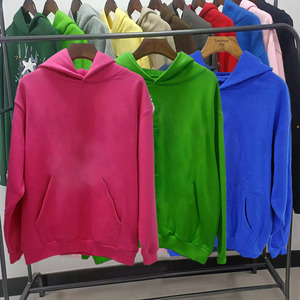 Felpe con Cappuccio di Alta Qualità 100% Cotone con Stampa a Rilievo 450gsm, Logo Spiderring, Stile Y2K Casual per Uomo - Product Image 1