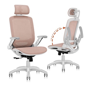 Appuie-tête 2d entièrement réglable gris <span class=keywords><strong>bureau</strong></span> à domicile chaise <span class=keywords><strong>de</strong></span> <span class=keywords><strong>bureau</strong></span> en maille avec accoudoirs flexibles Fli up repose-pieds travaillant dans le confort - Product Image 5