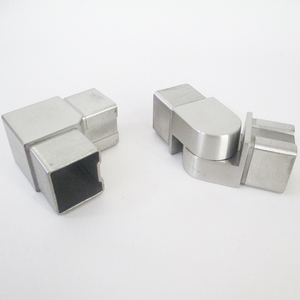 Joiners de tuyaux carrés en acier inoxydable 316 pour balustrades de mains courantes - Product Image 6