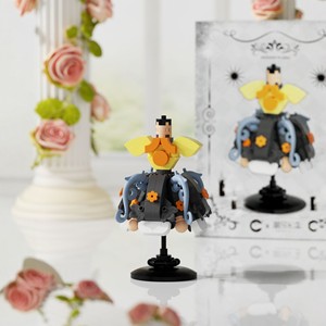 Compatible con el Conjunto de Falda de Princesa de Fantasía, Bloques de Construcción de Plástico, Juguete de Rompecabezas de Ensamblaje Unisex para Niños, Adornos 7585-7590 - Product Image 3
