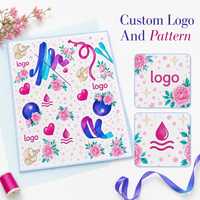 Serviettes en microfibre double face à séchage rapide pour enfants, motif géométrique, douces et sûres, norme de classe A pour la maternelle et l'école