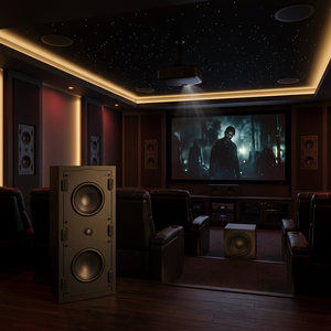 Sistema Audio Professionale per Cinema - Altoparlanti Integrati a Doppio Canale da <span class=keywords><strong>6</strong></span>,<span class=keywords><strong>5</strong></span> Pollici - Sistema Audio Home Theater da 300 Watt - Product Image 1
