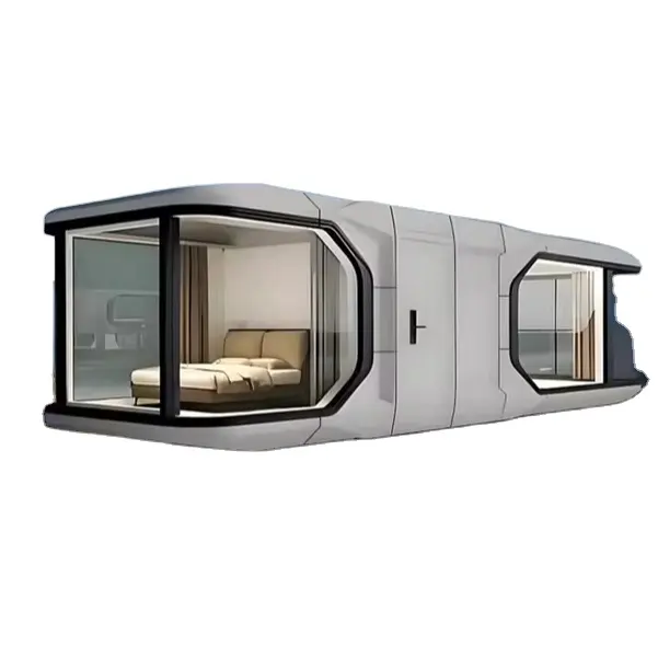 Cina 20ft/40ft struktur baja Modular wadah seluler rumah kabin Apple Pod untuk dijual untuk Hotel