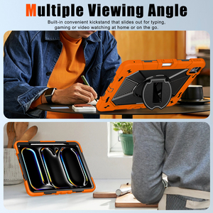 Étui robuste pour iPad Air 13 pouces et iPad Pro 13 pouces, coque de tablette ultra-résistante avec béquille rotative et support pour stylet - Product Image 5