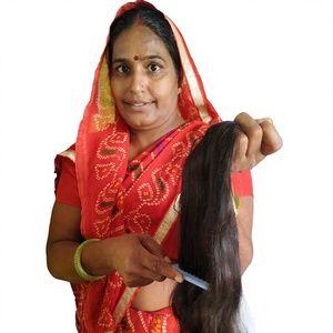 Vente en gros Virgin Indian 30 pouces Longueur étirée Body Wave Kinky Straight Bundles Super Prix! Vague naturelle en dentelle afro brute - Product Image 1