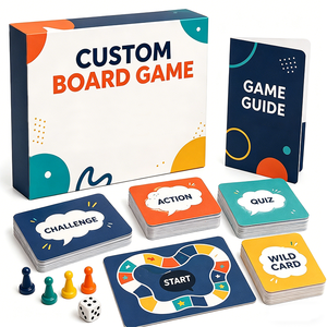 Jeu de société personnalisé pour adultes, fabriqué en usine, jeu de cartes portable sur mesure avec boîte pour la famille et les couples, possibilité d'ajouter un logo personnalisé - Product Image 1