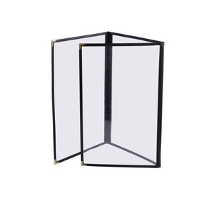 Protège-menus Yimi en PU+PVC de luxe, triple pliage, 3 pages, 6 vues, format A4, multicolores, modèle Yimi-24012304 - Product Image 5