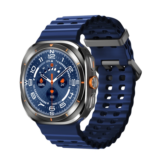 HD8 Ultra (Tuobu) Round Silicone Heart Rate Blood Pressure Blood Oxygen Sleep Monitoring SOS Sports for Call Smart Watch