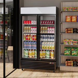 Factory Price Commercial Cooler Vertical Drink Fridge Display <strong>Upright</strong> <strong>Freezer</strong> Commercial Use Refrigeration Equipment Display - Product Image 1