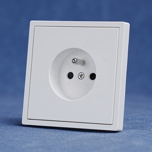 Nouvelle arrivée Black Skin Feel Large Board <span class=keywords><strong>PC</strong></span> Panel Prise de terre murale française 2P + <span class=keywords><strong>T</strong></span> pour la maison EU Plugs Sockets - Product Image 6