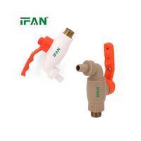IFAN DIN 8077 Robinet d'eau en plastique PPR haute pression pour raccords de tuyauterie, vente en gros
