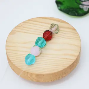 New Style 14mm Murano Lampwork Strawberry Glass Beads Fruit Beads Glass Beads For Jewelry Making wholesale