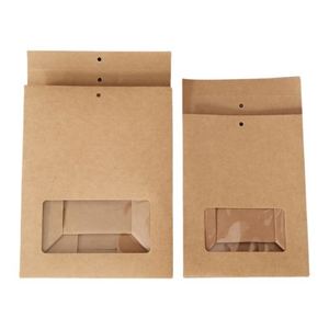 Bolsa de Papel Kraft Reciclada Económica con Logotipo Personalizado Impreso para Llevar Pan, Postres y Comida - Product Image 4