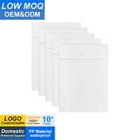 Pochette de classement en polyéthylène, dossier vertical en plastique avec fermeture à bouton-pression pour documents A4/Lettre