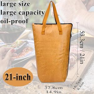 21 Inch Insulated BBQ Heat Bag for Resting Meat 5 Layer Thermal Grilling <b>Blanket</b> Reusable Oil Resistant Smoker Meat Rest Bag - Product Image 2