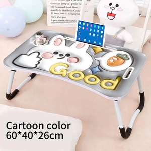 Shaohua 노트북 접이식 침대 테이블 접이식 독서 랙 침대 소파 바닥에 적합 - Product Image 2