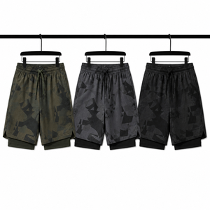Sportswear Men Custom Logo Quick Dry 2 in 1 <b>Shorts</b> Running Gym Camo <b>Compression</b> Boxing Gym <b>Shorts</b> MenMen's Waterproof Swim <b>Short</b> - Product Image 3