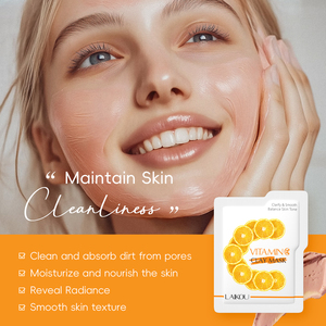 Masque facial en argile VC LAIKOU, blanchissant, éliminant les taches, nettoyant les pores, hydratant, masque facial en argile 5g - Product Image 5