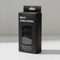 Boîtes en papier personnalisées de haute qualité Emballage pour chaussettes, sous-vêtements, vêtements Emballage PVC Boîte pliante en carton blanc à fenêtre transparente