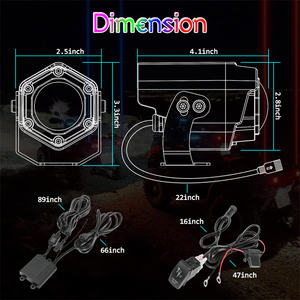 สวิตช์ควบคุมการโยก12V สวิตช์ RGBW สีรีโมทคอนโทรลไร้สายแส้เลเซอร์ LED - Product Image 2
