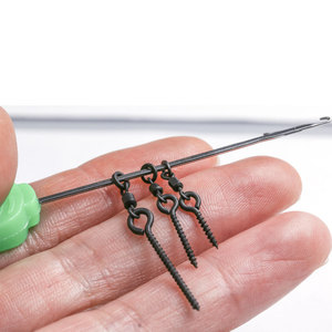 Pivot à vis d'appât pivotant à grande vitesse pour <span class=keywords><strong>la</strong></span> pêche à <span class=keywords><strong>la</strong></span> carpe avec ensemble de matériel de terminal de maïs Pop-Up Boilie-Accessoires SnapsSwivels - Product Image 5