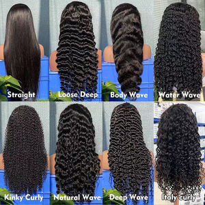 婴儿头发蕾丝正面假发，蕾丝正面假发人发，黑色女性批发身体波浪360蕾丝假发 - Product Image 1