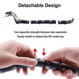 Kids Halloween <strong>Remote</strong> <strong>Control</strong> <strong>Snake</strong> Prank Toys Gifts Infrared Radio <strong>Control</strong> Animals Toys Simulation Plastic RC Cobra Toys - Product Image 6