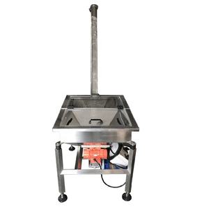 Roestvrijstalen Frame Cacaopoeder Hellende Vijzel Transportband Schroef Feeder Machine Met Vierkante Hopper - Product Image 1