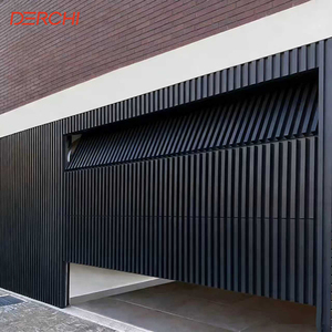 DERCHI USA panneau sandwich en mousse d'aluminium moderne à l'aspect bois sécurité calandre automatique <span class=keywords><strong>porte</strong></span> de <span class=keywords><strong>Garage</strong></span> lattes <span class=keywords><strong>porte</strong></span> de <span class=keywords><strong>Garage</strong></span> pour les maisons - Product Image 1